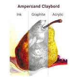 Ampersand Art Supply Claybord Art Tiles for Small Paintings, Crafts, Handmade Jewelry, DIY Creative Projects, and Collage, 1/8" Flat Profile, 2.5" x 3.5" - Pack of 5