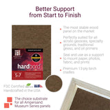 Ampersand Art Supply Hardboard Wood Painting Panel: Museum Series Hardbord, 8" x 10", 1/8 Inch Flat Profile
