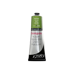 Daler Rowney Georgian Oil Paint Sap Green 225ml Tube - Art Paints for Canvas Paper and More - Oil Painting Supplies for Artists and Students - Artist Oil Paint for Any Skill Set