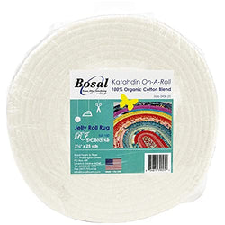 Bosal Katahdin Batting On-A-Roll, Summer 3 oz, 2-1/2 inch by 25 yards, 100% Organic Cotton (1 Roll),Off-White