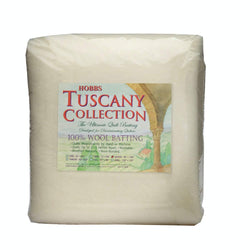 Hobbs Batting Tuscany 100% Washable Wool 96in x 108in Queen, 96