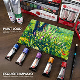 Daler Rowney Georgian Oil Paint Sap Green 225ml Tube - Art Paints for Canvas Paper and More - Oil Painting Supplies for Artists and Students - Artist Oil Paint for Any Skill Set